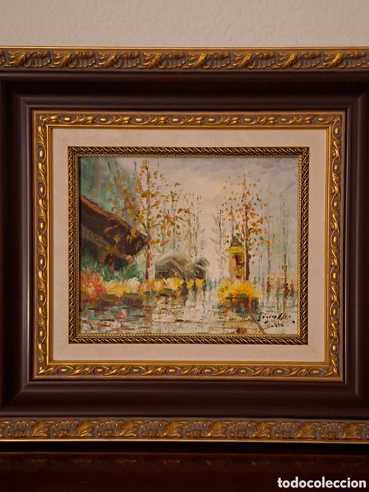 Arte: Paseo por Par&iacute;s, &oacute;leo sobre lienzo, estilo impresionista