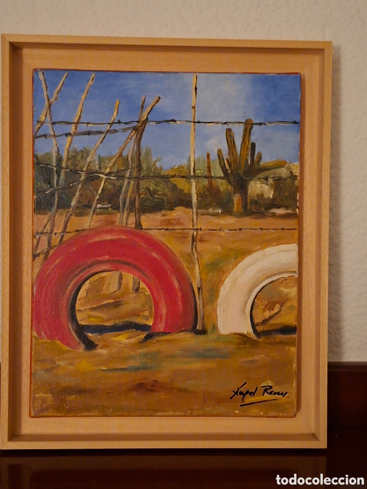 Arte: &Oacute;leo sobre lienzo, &rdquo;Ruedas&rdquo;