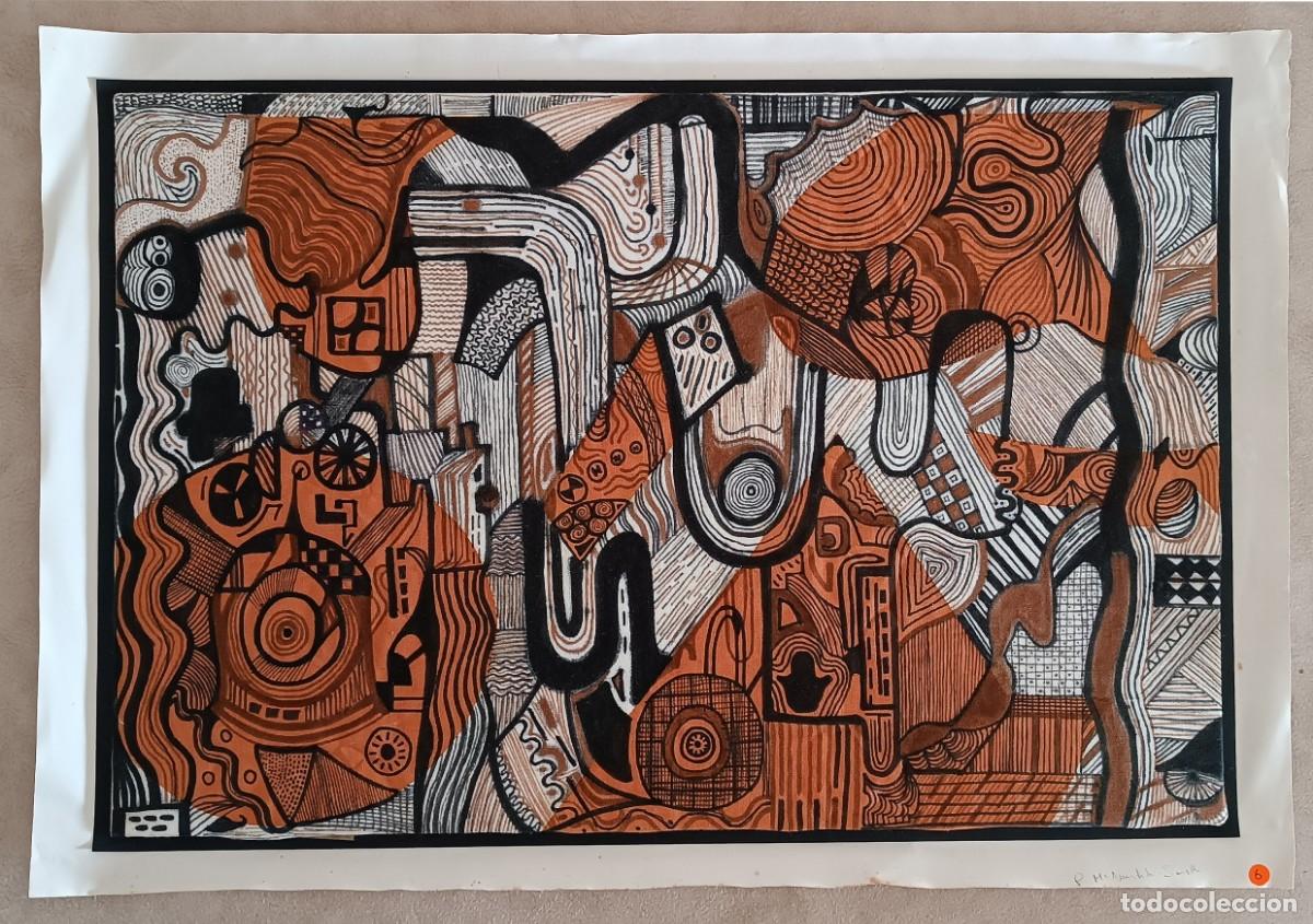 Arte: PINTURA SOBRE TELA ADHERIDA A CART&Oacute;N