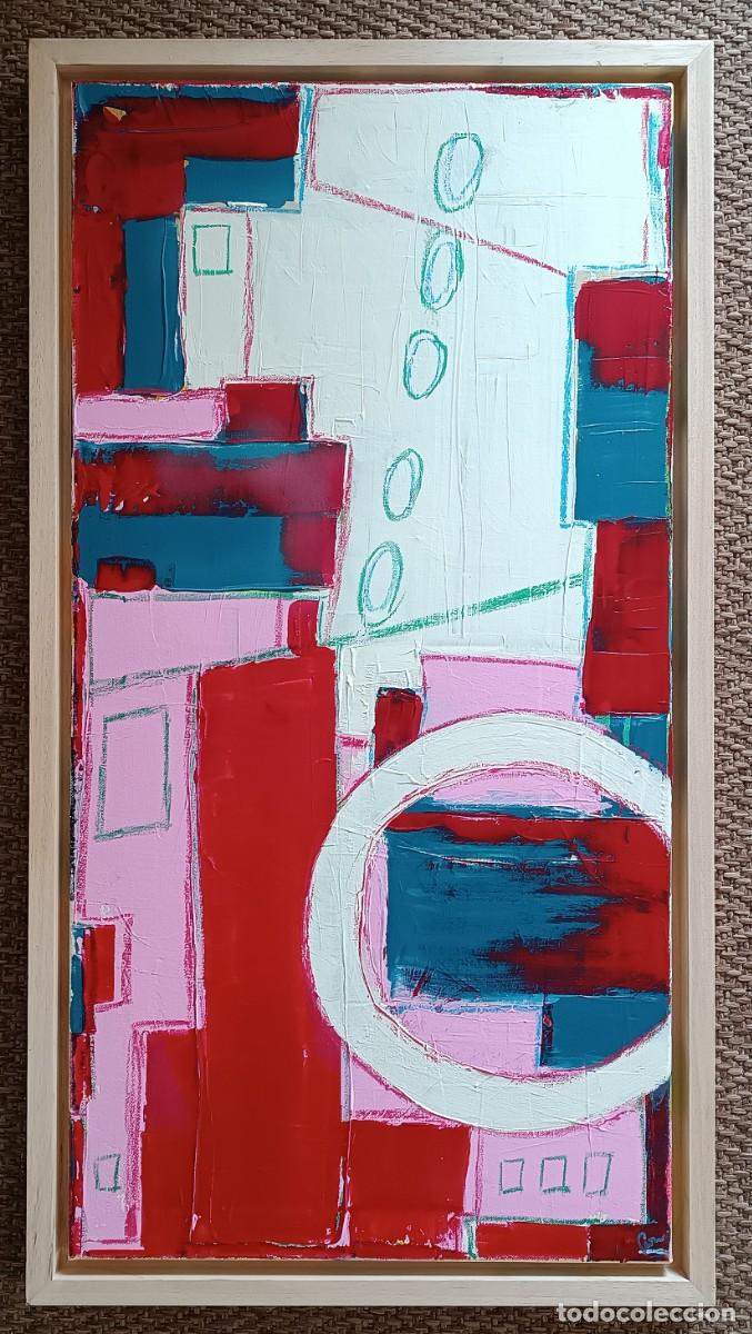 Arte: CUADRO ABSTRACTO. PINTURA SOBRE LIENZO.