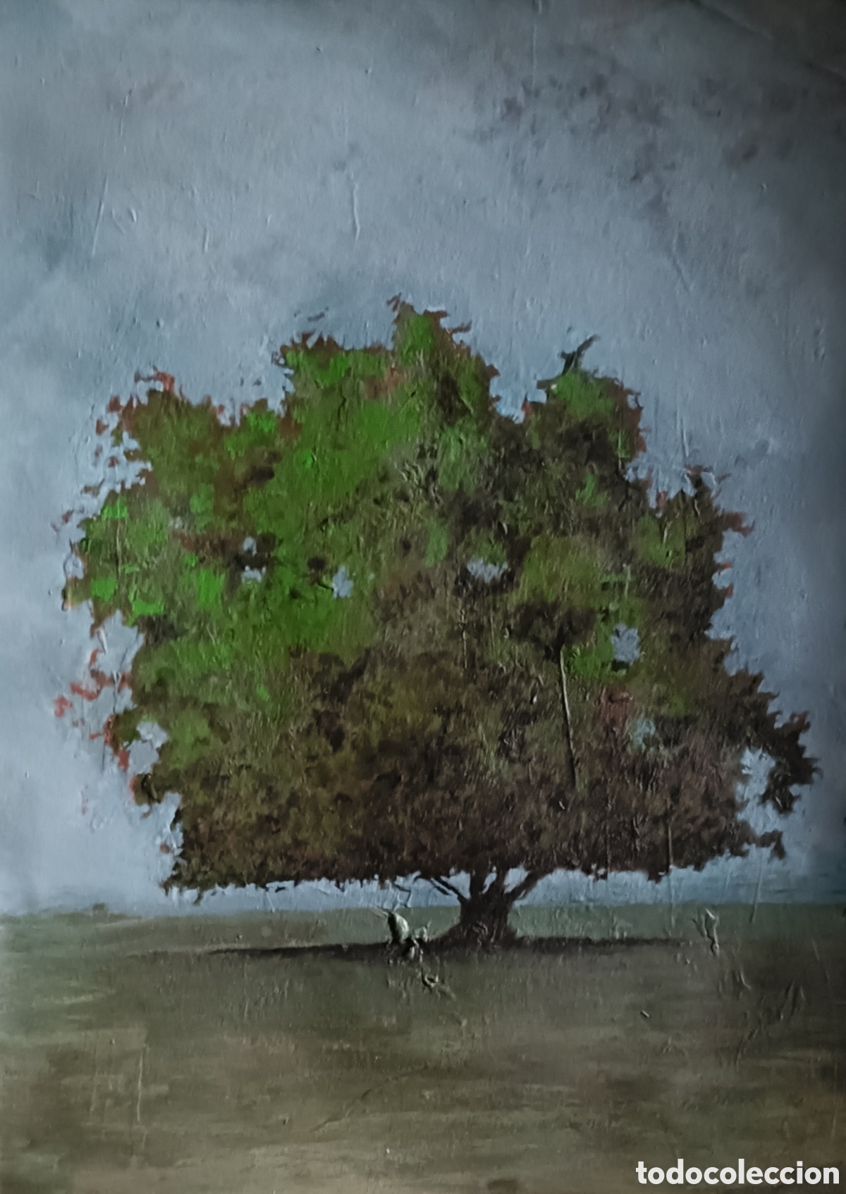 Arte: Pintura de &aacute;rbol. Acr&iacute;lico sobre papel.