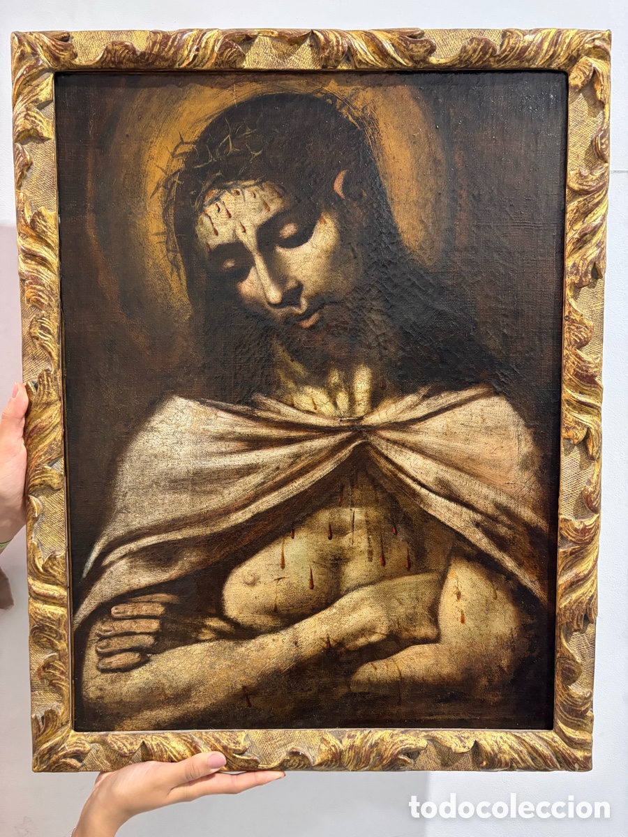 Arte: Escuela italiana. Siglo XVII. Ecce Homo. &Oacute;leo.