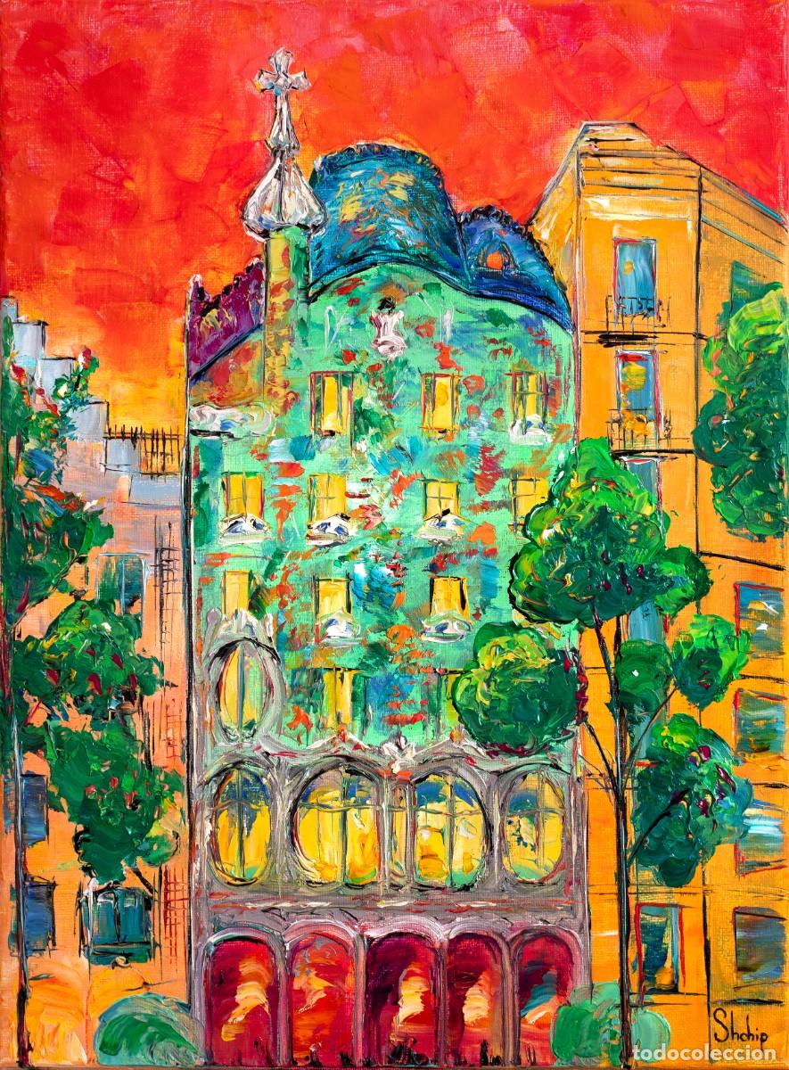 Art: Cuadro &rdquo;Casa Batll&oacute; Under a Red Sky&rdquo;