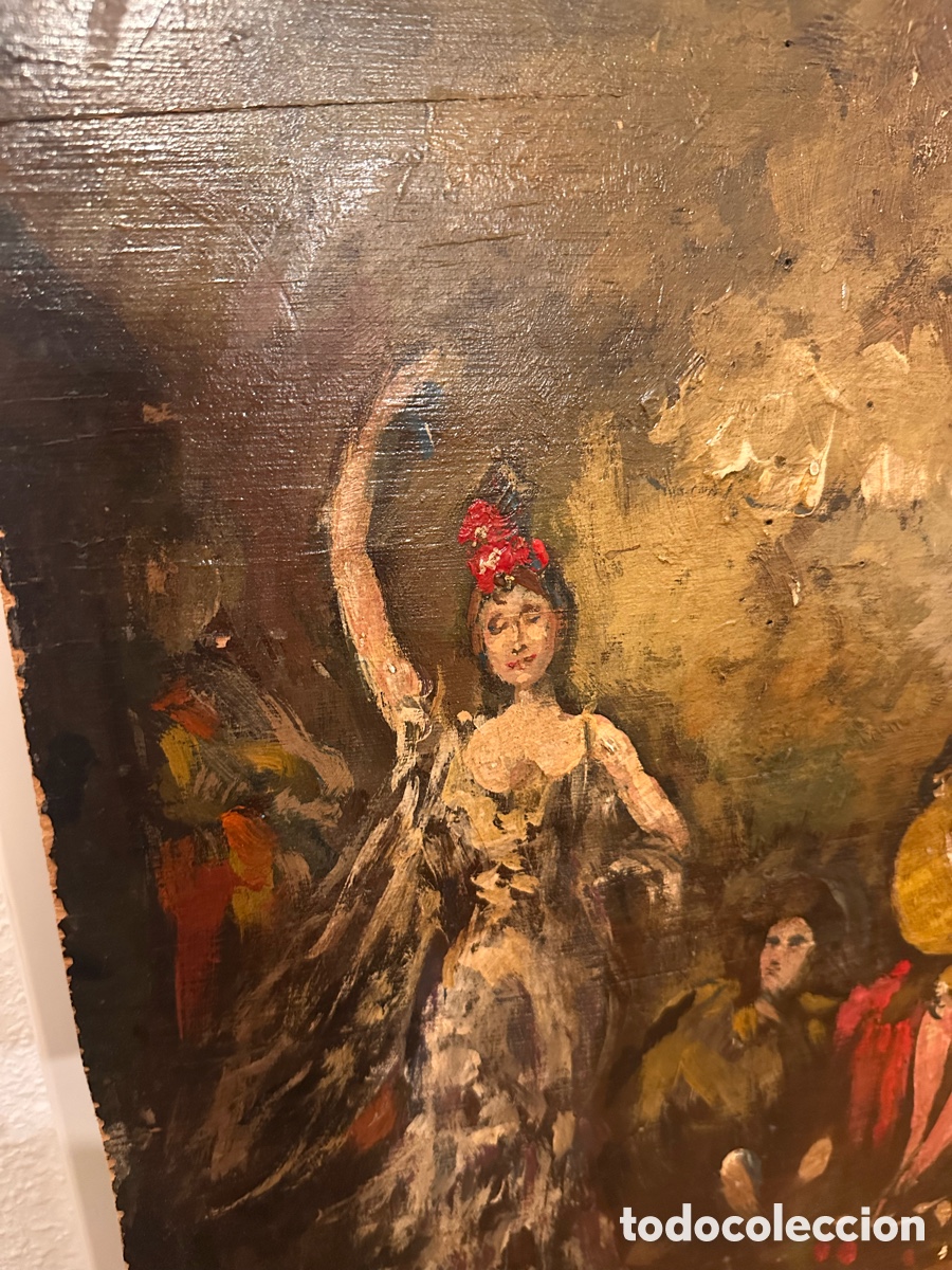 Arte: &Oacute;leo sobre madera costumbrista - Foto 2