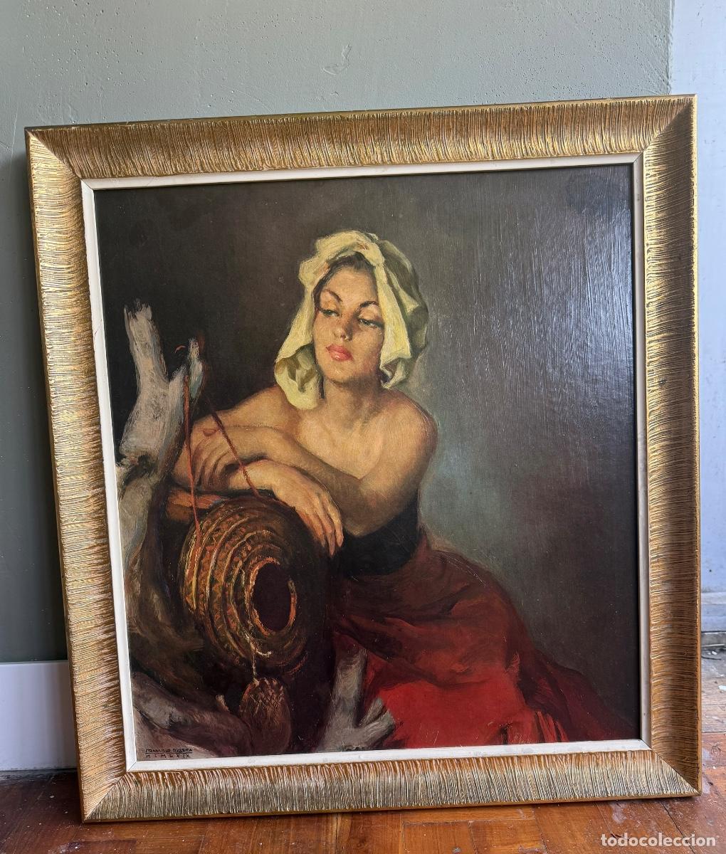 Arte: Cuadro firmado Francisco Ribera, 60 &times; 65 cm