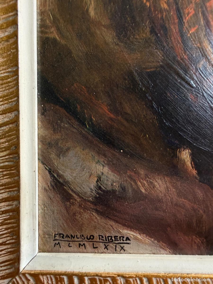 Arte: Cuadro firmado Francisco Ribera, 60 &times; 65 cm - Foto 3