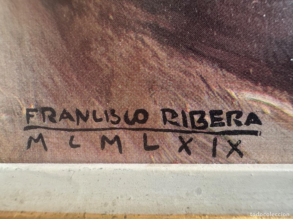 Arte: Cuadro firmado Francisco Ribera, 60 &times; 65 cm - Foto 4