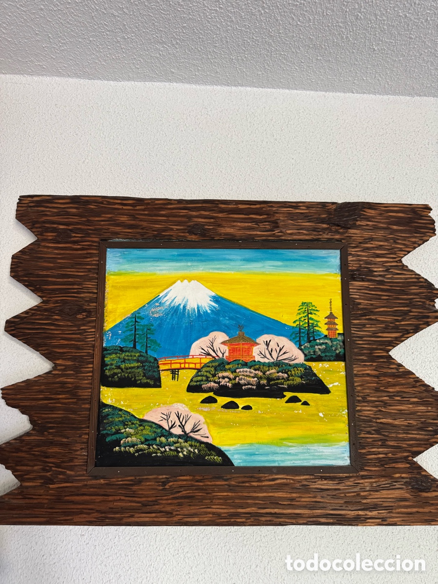 Arte: Cuadro pintando a mano vintage - Foto 1