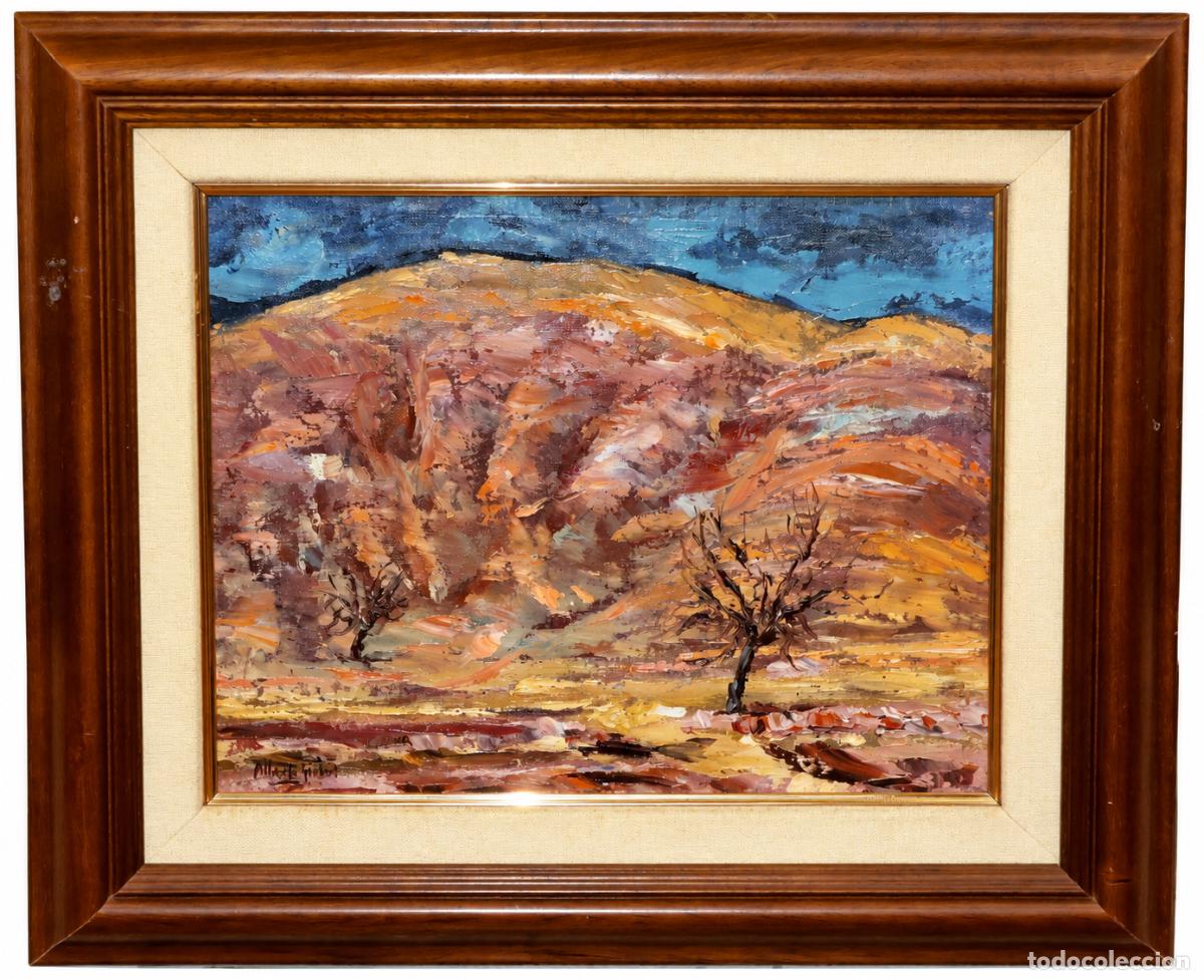 Arte: ALBERTO GISBERT SIURANA (Castellar-Oliveral, Valencia, 1923 - 2009) OLEO SOBRE TELA. PAISAJE