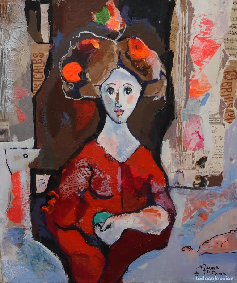 Arte: MIQUEL TORNER DE SEMIR (SANTA PAU, GERONA, 1938) ACRILICO Y MATERIA SOBRE TELA. FIGURA FEMENINA