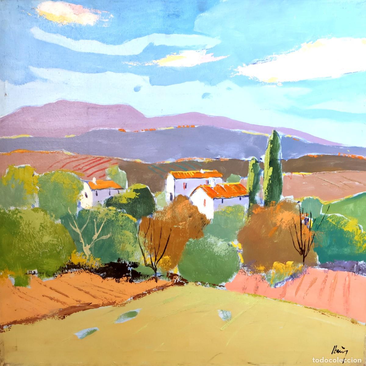 Arte: MANUEL DOBLAS PINTO -ROYO- (Malaga, 1957) OLEO SOBRE TELA. PAISAJE DEL AMPURDAN