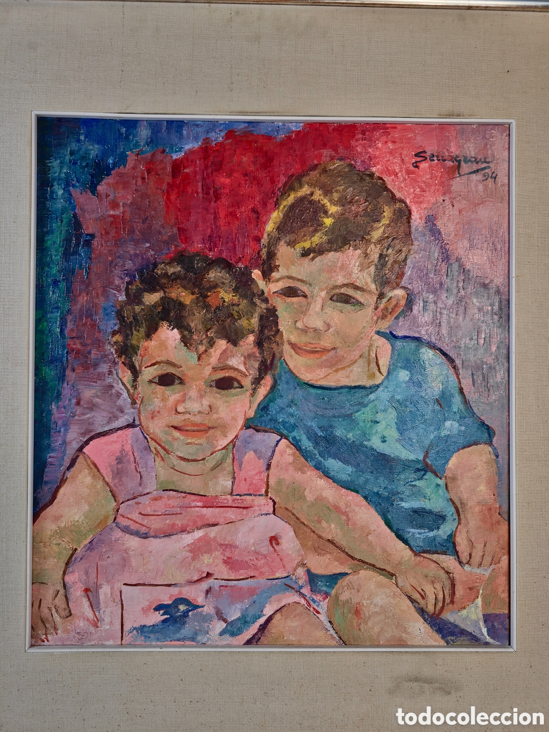Arte: Escena de Ni&ntilde;os por Serra Grau