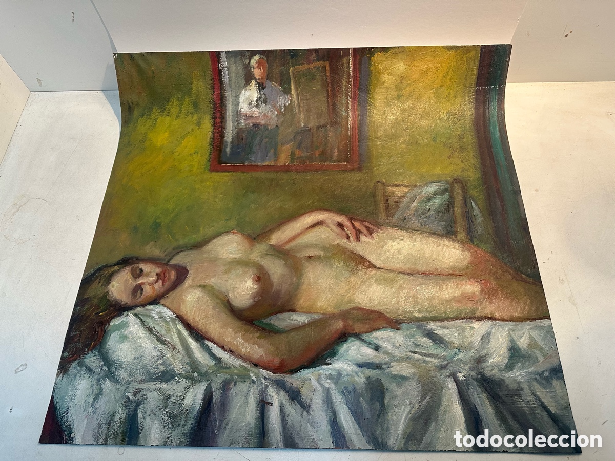 Arte: DESNUDO, OLEO SOBRE TELA ATRIBUIBLE A LLOBET Y RIBAS .
