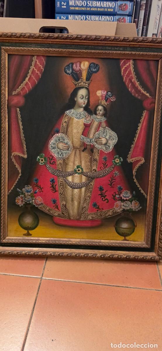 Arte: Precioso cuadro estilo Peruano Virgen cuzque&ntilde;a