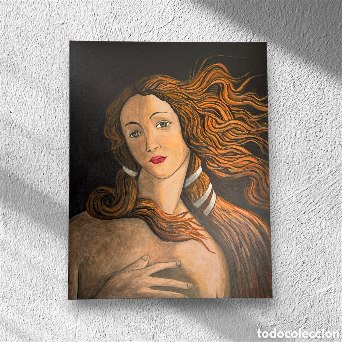 Arte: &rdquo;Venus&rdquo; (Homenaje a Botticelli) - Acr&iacute;lico s/ lienzo 60x90 cm