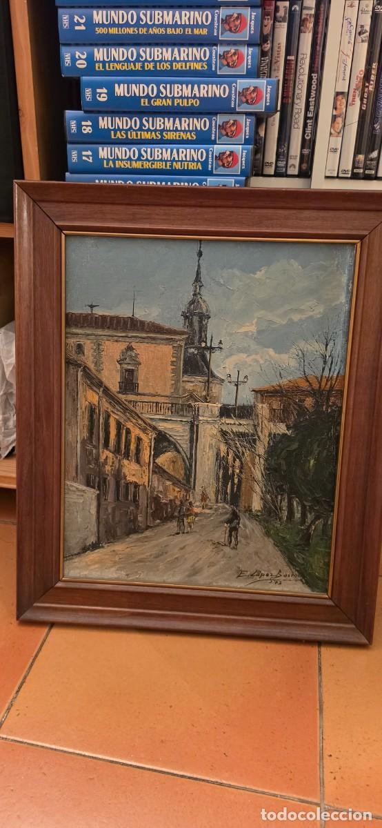 Arte: Precioso cuadro Eugenio L&oacute;pez Berron Viaducto 1973