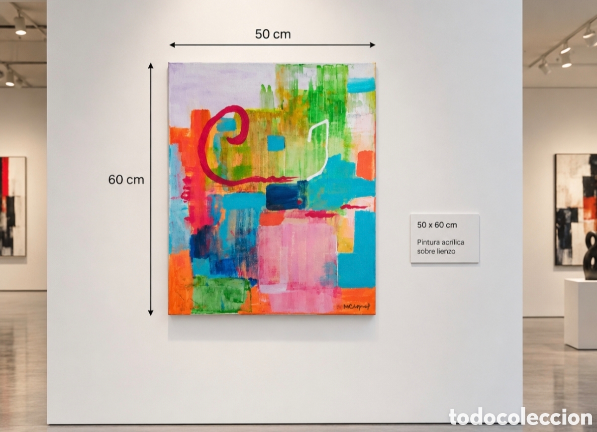 Arte: Pintura abstracta contempor&aacute;nea. 50x60 cm.