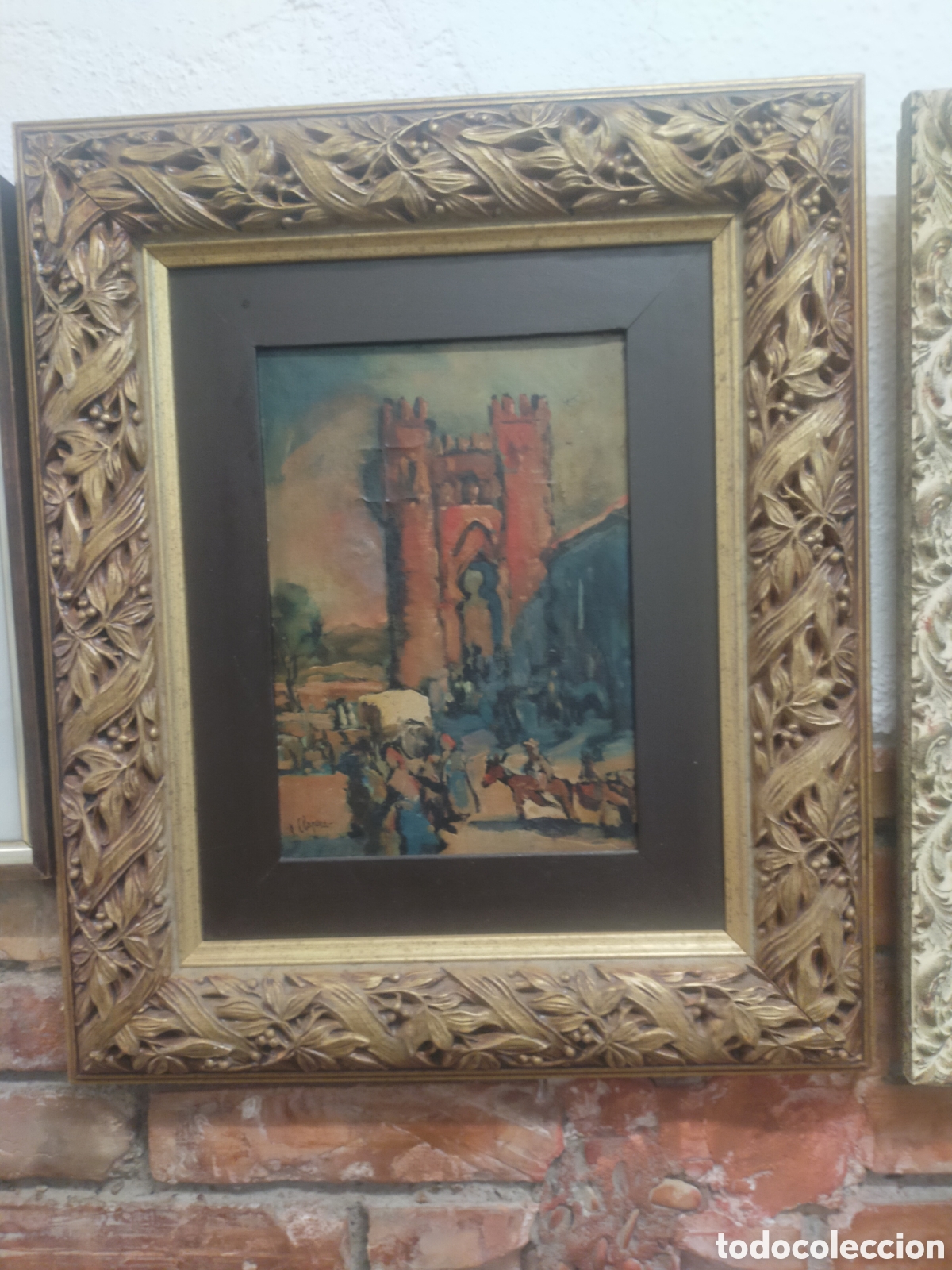 Arte: Cuadro &oacute;leo firmado P.Clapera + Marco - Foto 3