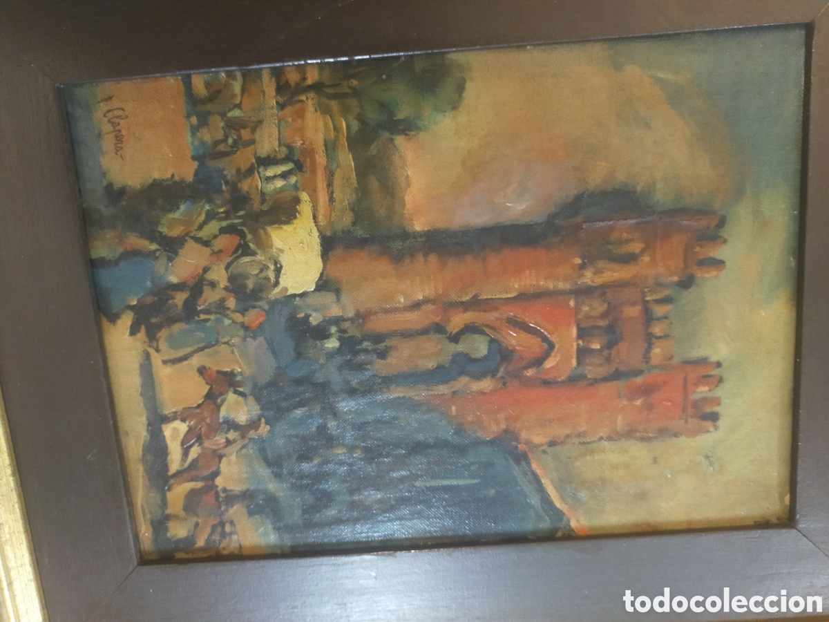Arte: Cuadro &oacute;leo firmado P.Clapera + Marco - Foto 12