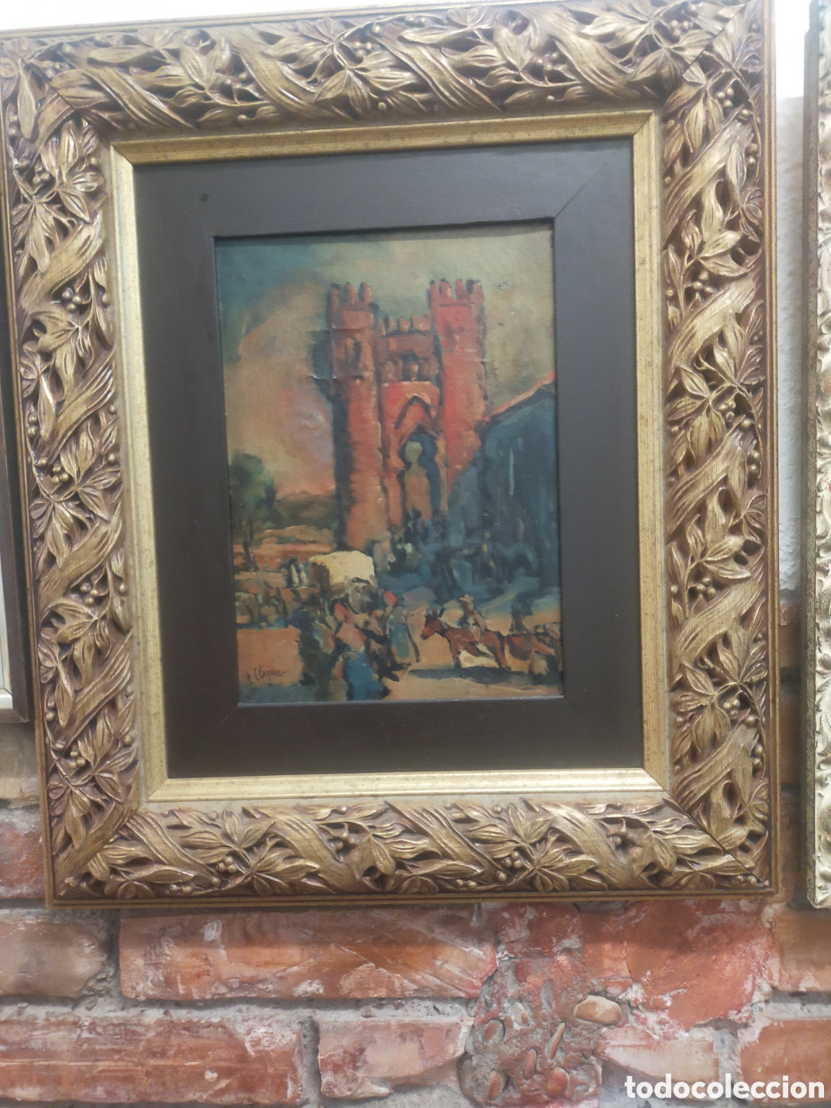 Arte: Cuadro &oacute;leo firmado P.Clapera + Marco - Foto 15