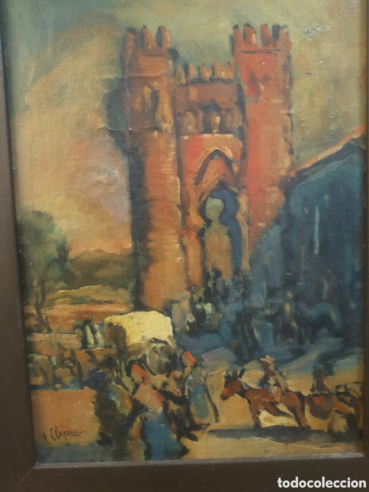 Arte: Cuadro &oacute;leo firmado P.Clapera + Marco - Foto 21