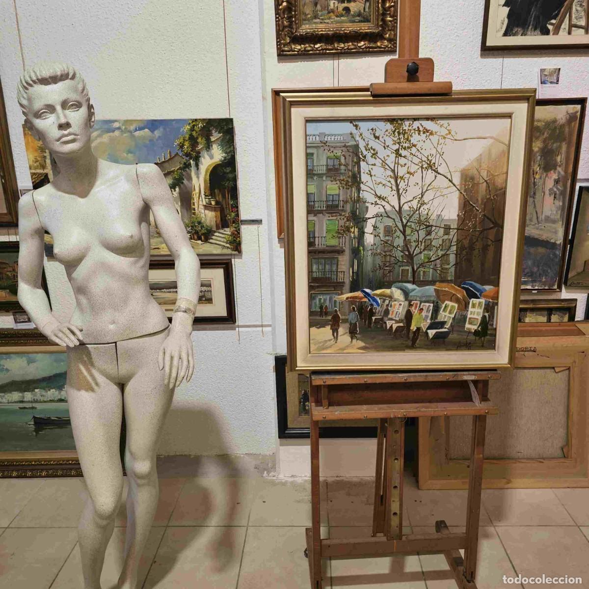 Arte: A. VALLZ, Cuadro feria muestra de pintura