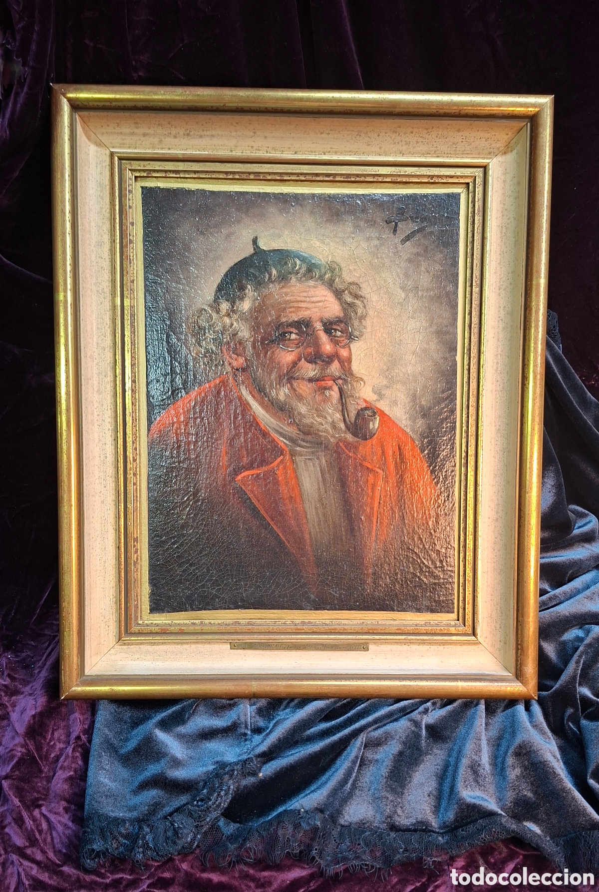 Arte: &Oacute;leo original de Benito Belli &ndash; Don Bartholo (El barbero de Sevilla)