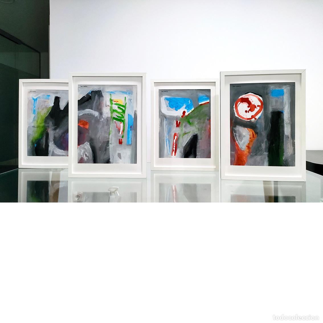 Arte: MUSICA DE ORQUESTA SINFONICA. CUADRIPTICO. Arte abstracto. Obra original 7AN MARTZ