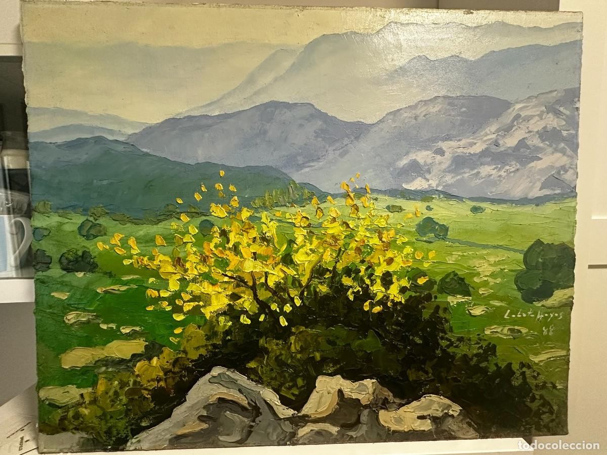 Arte: Espectacular &oacute;leo Original de Pedro Lobato Hoyos - Paisaje Andaluz