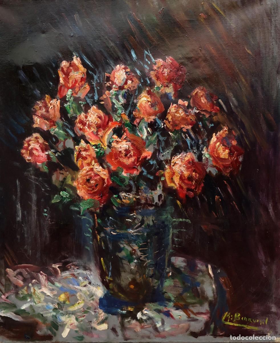 Arte: ESCUELA ESPA&Ntilde;OLA (XX) OLEO SOBRE TELA. BODEGON DE FLORES