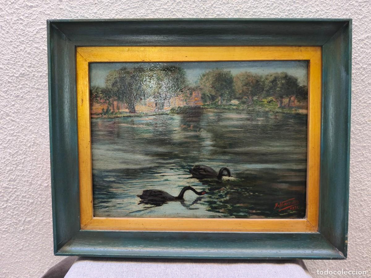 Arte: PINTURA AL OLEO SOBRE TABLA FIRMADA A.HERNANDEZ 1931