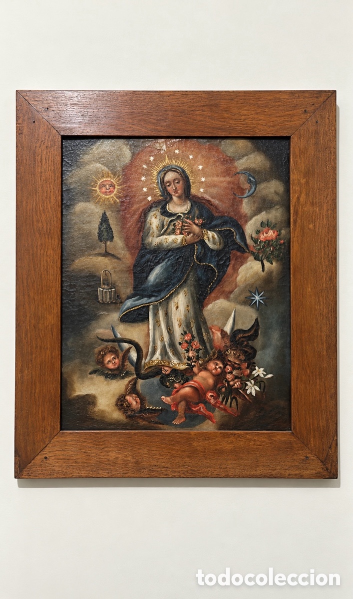 Arte: Inmaculada Concepci&oacute;n. Oleo sobre lienzo. Siglo XVII