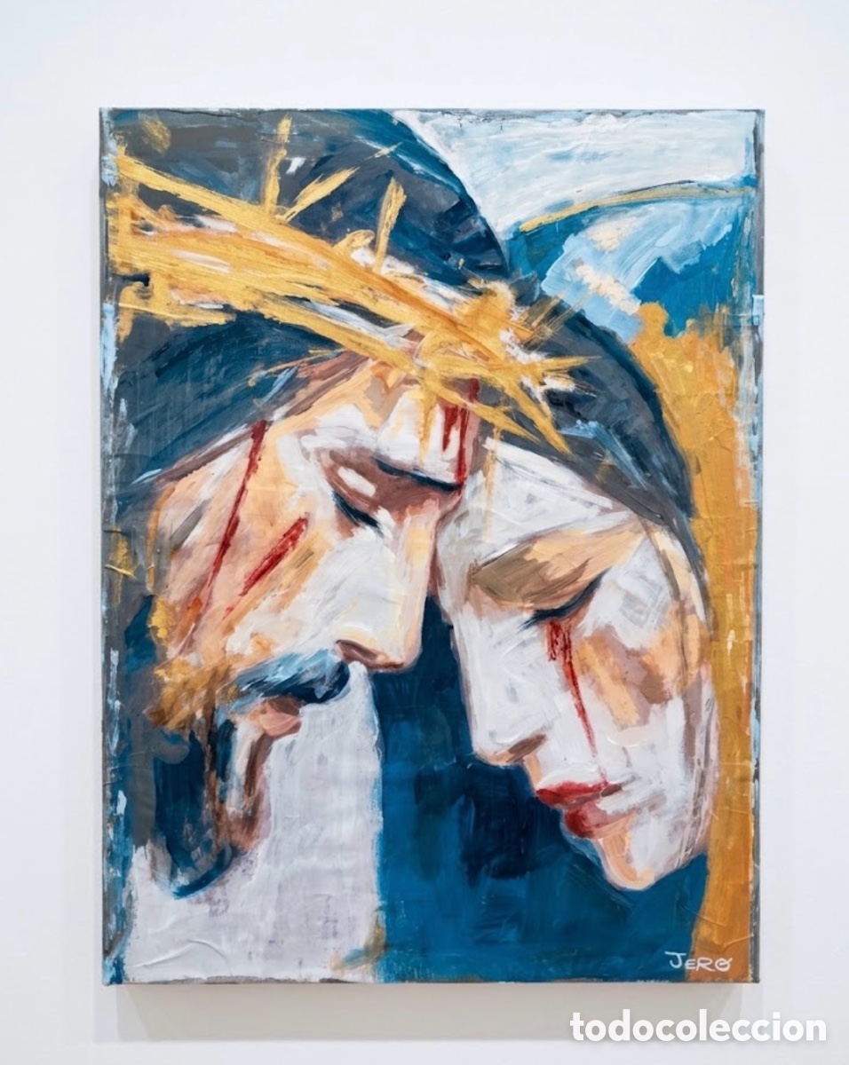 Arte: Cuadro hecho a mano en acr&iacute;lico. Arte religioso