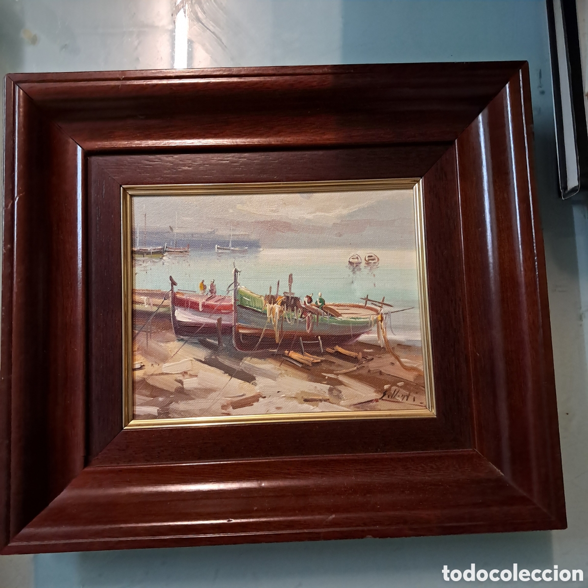 Arte: Oleo Hans Sellenati, 1861-1935, enmarcado en 40 x 34