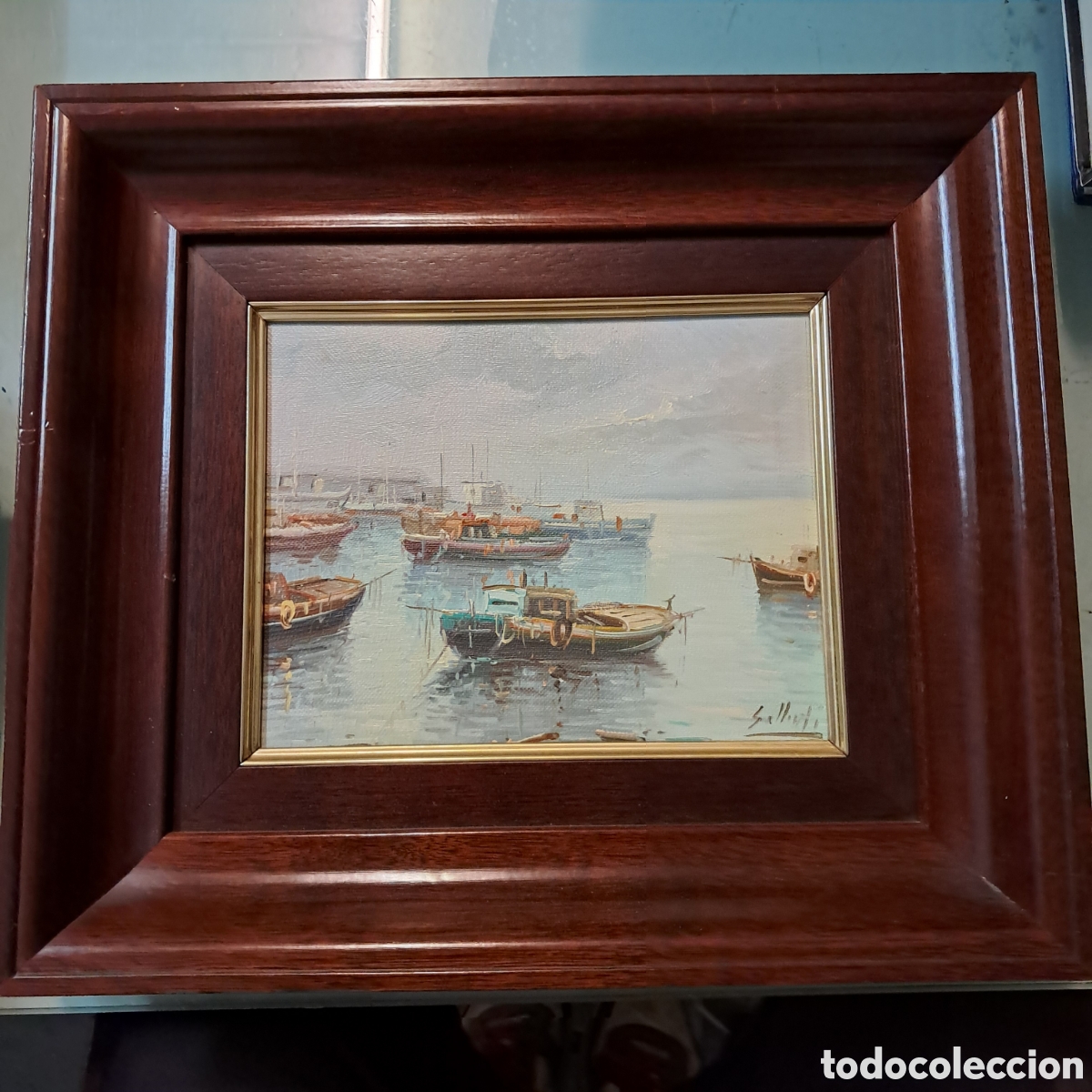 Arte: Oleo Hans Sellenati, 1861-1935, enmarcado 35x 40