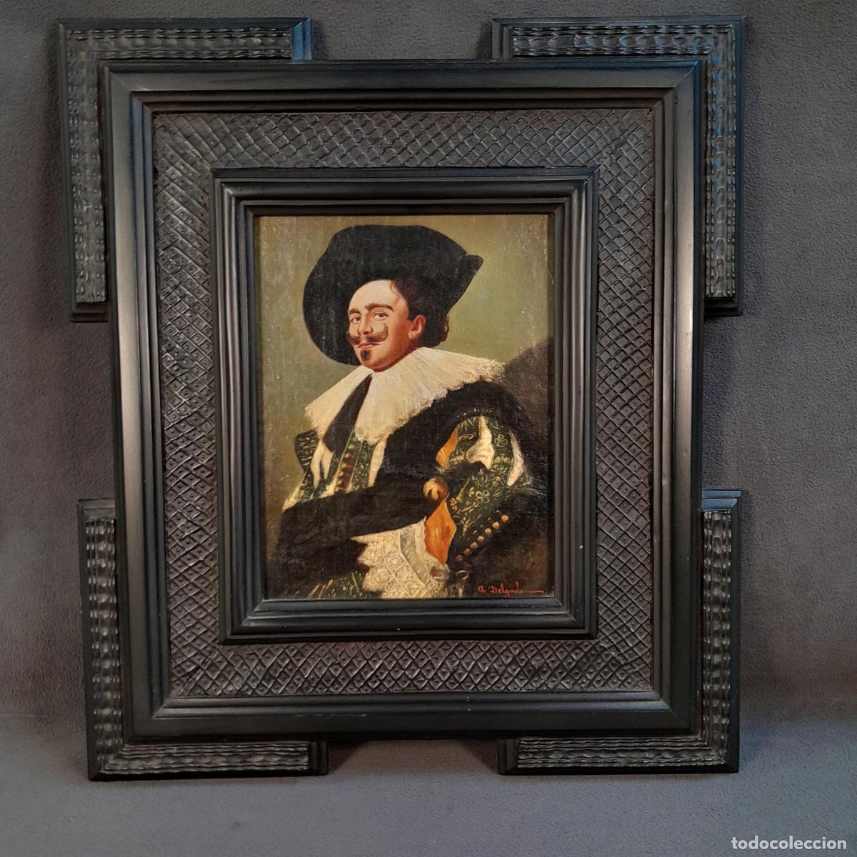 Art: C-2054. RETRATO DE CABALLERO BARROCO A LA MANERA. FRANS HALS. S. XX