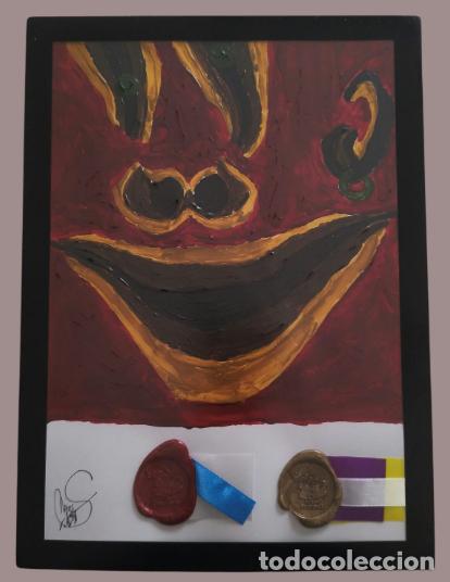 Arte: Pintura en acr&iacute;lico sobre cartulina