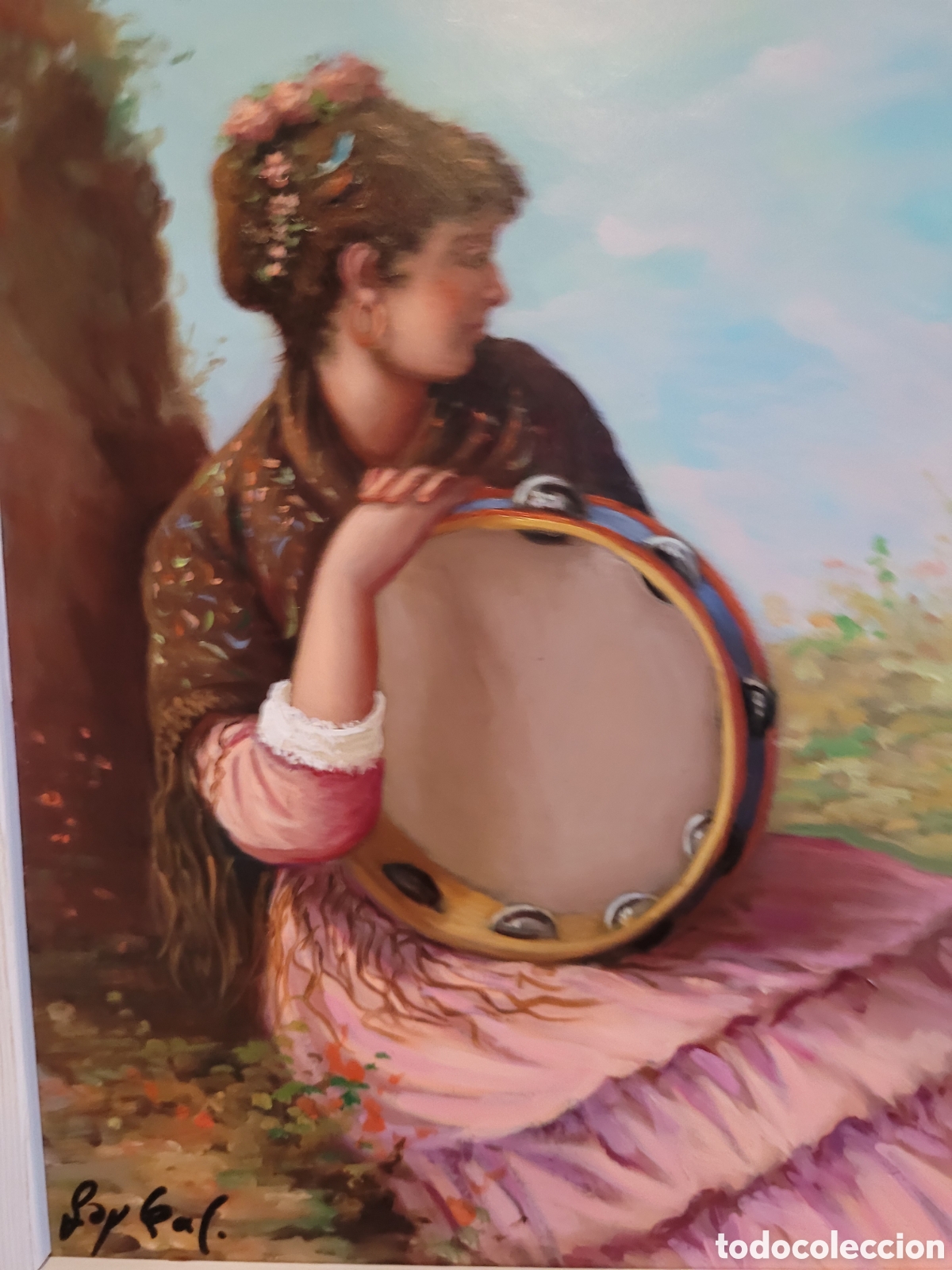 Arte: Gitana con pandereta - Foto 2
