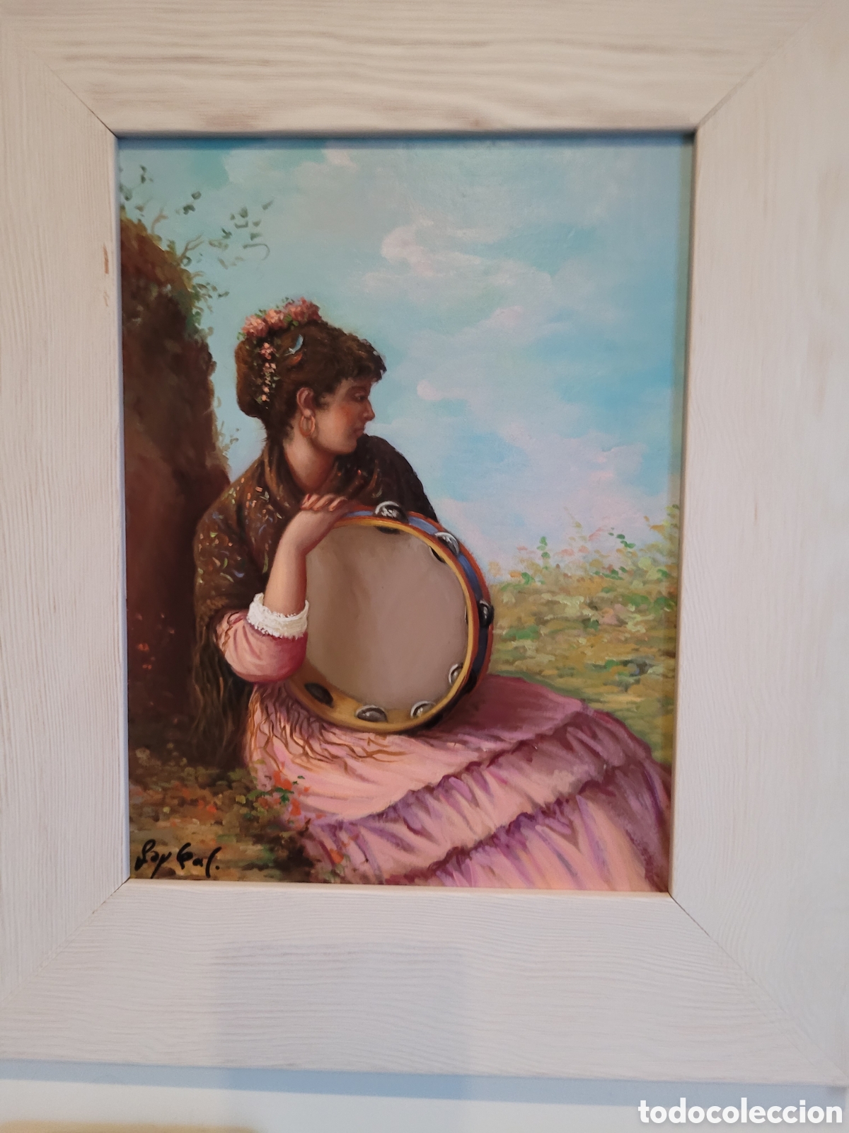 Arte: Gitana con pandereta
