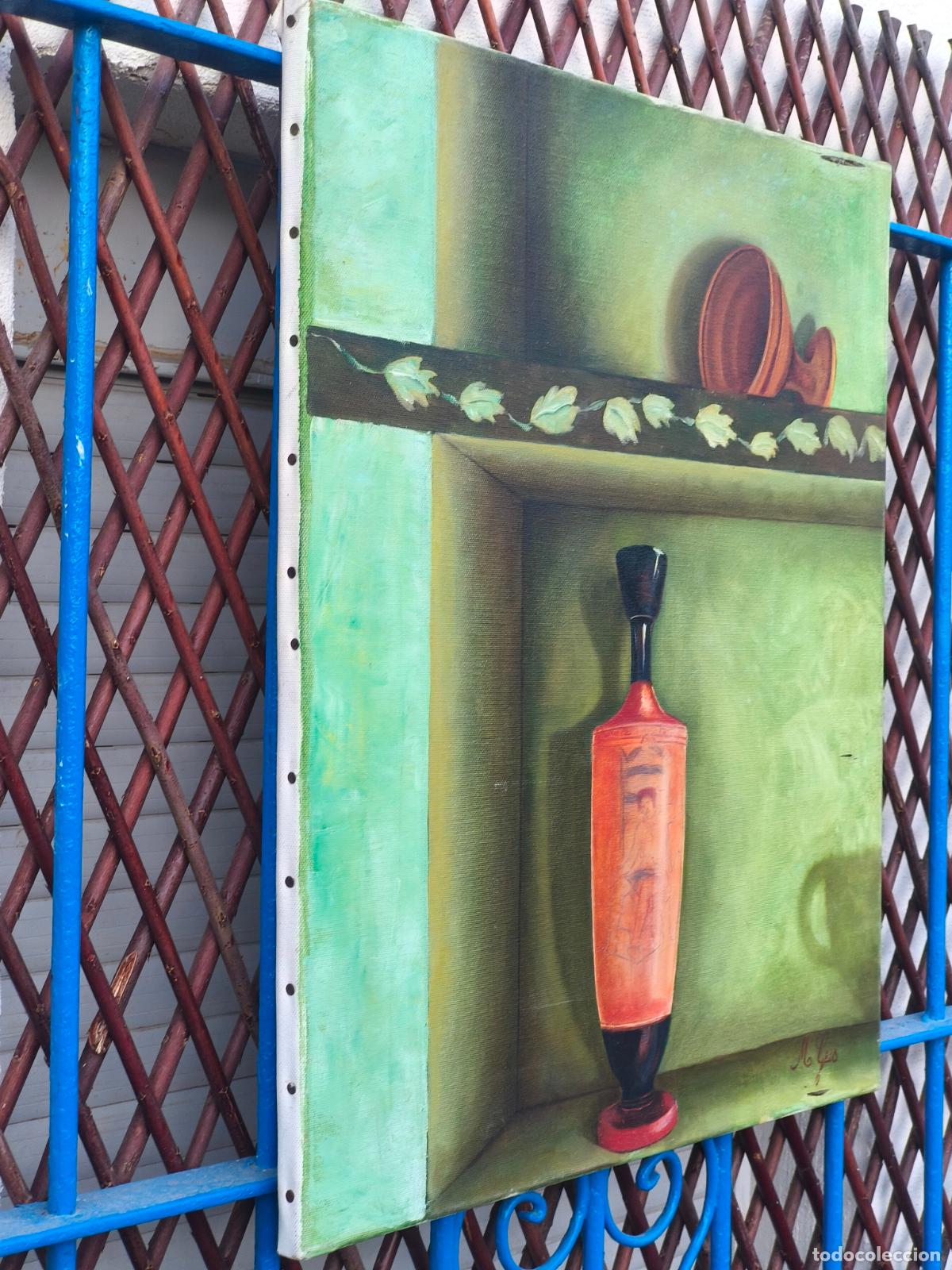 Arte: &Oacute;LEO SOBRE LIENZO SIN ENMARCAR. - Foto 3