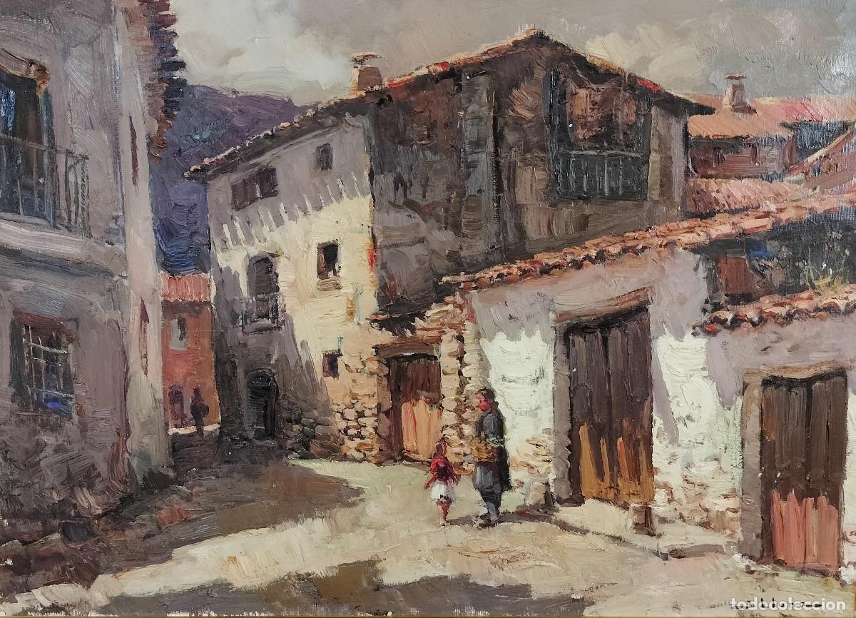 Arte: PAISAJE CASTELLANO O RINC&Oacute;N DE MONTANEJOS. JUAN LLUNA LLERMA. &Oacute;LEO SOBRE LIENZO. ESPA&Ntilde;A. 1945