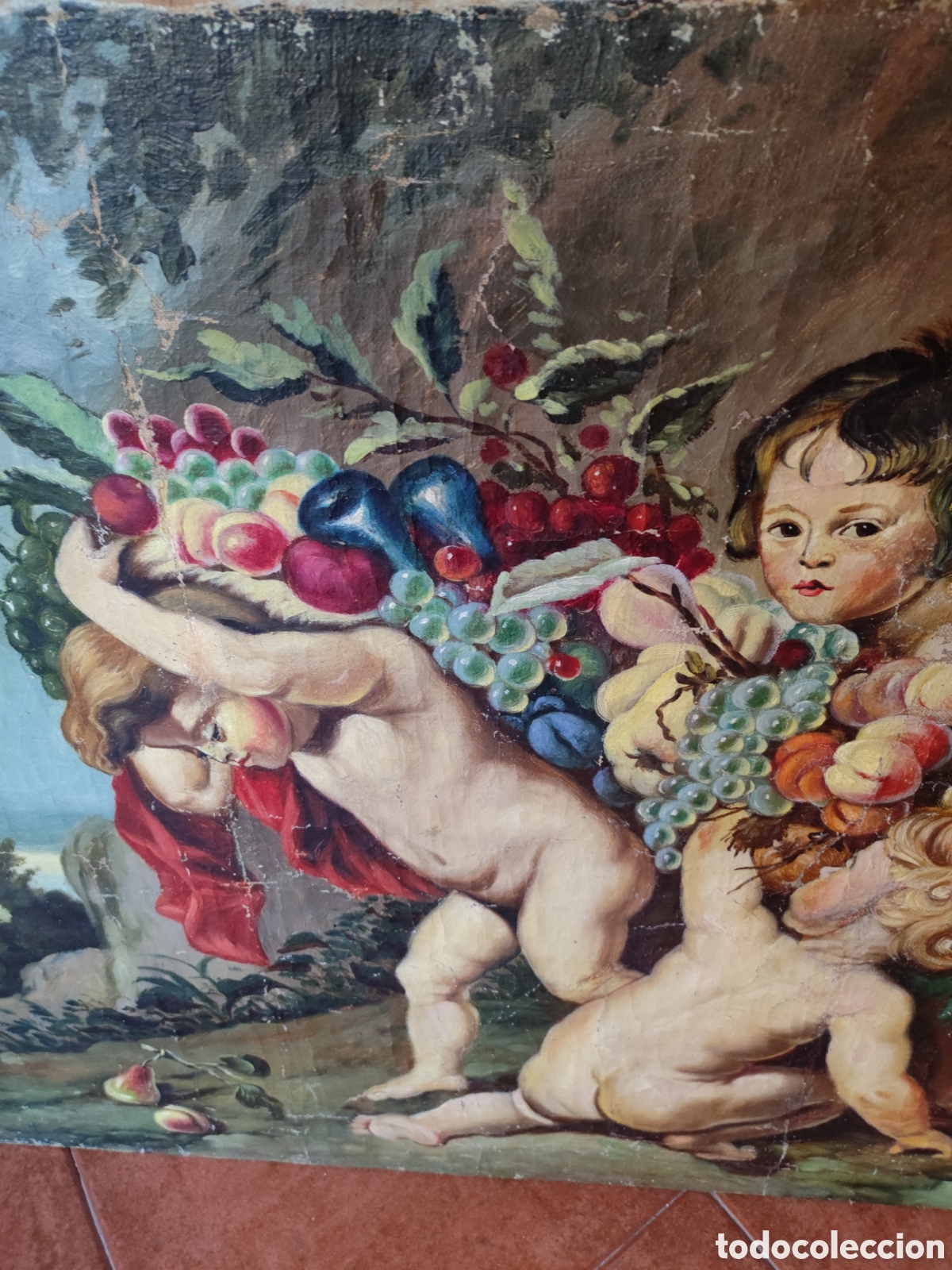 Arte: Cuadro Ni&ntilde;os con frutas - Foto 3