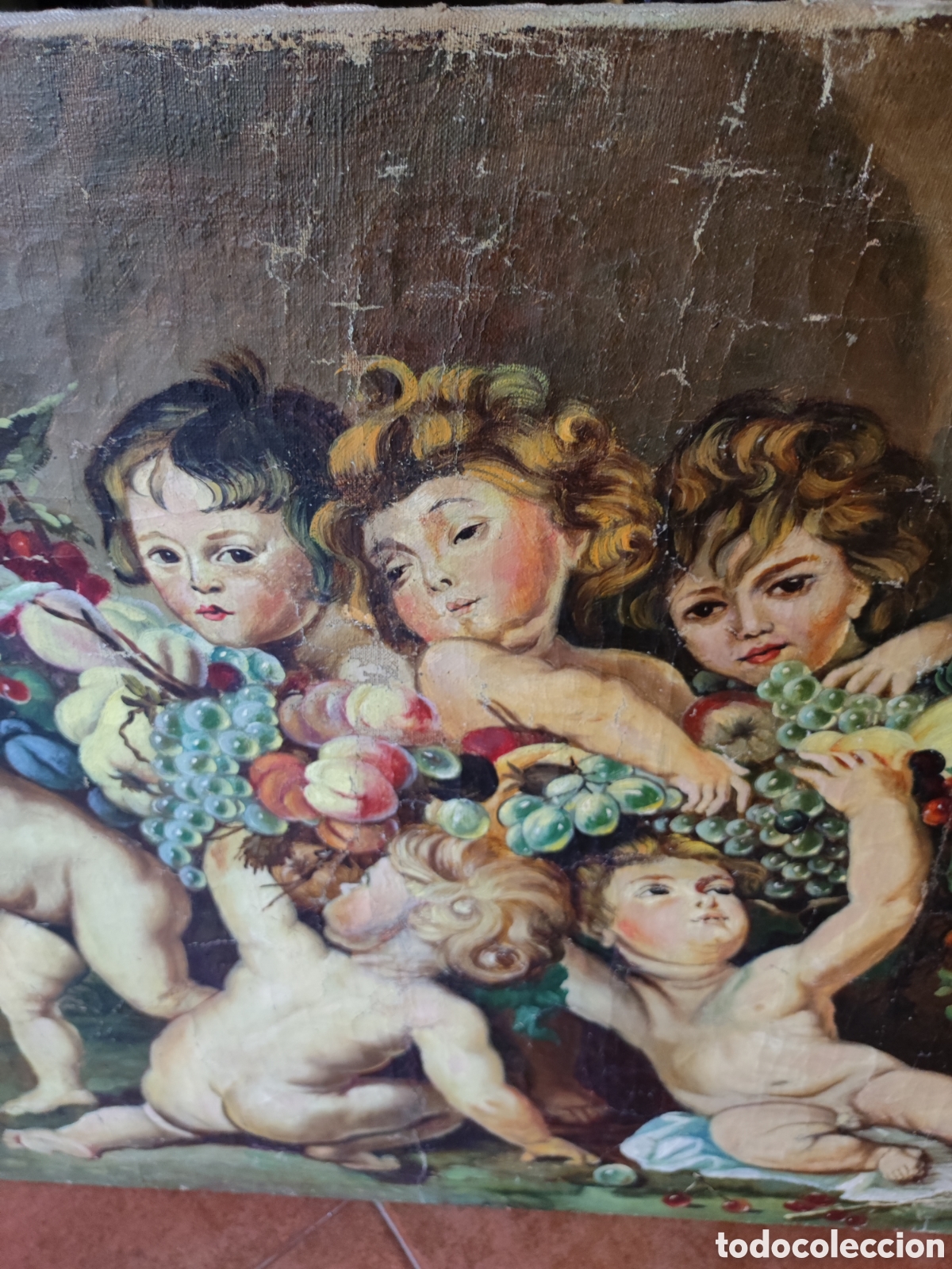Arte: Cuadro Ni&ntilde;os con frutas - Foto 4