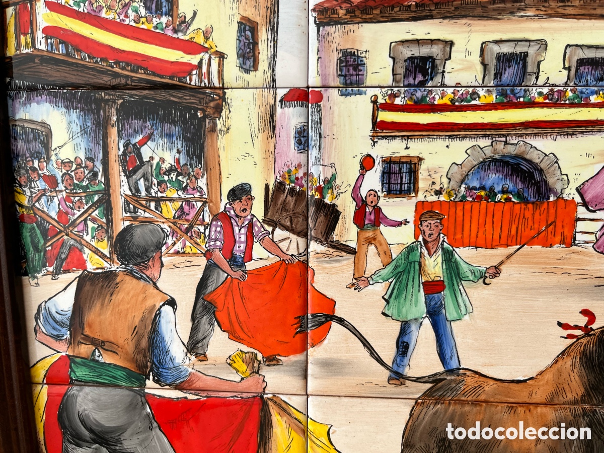 Arte: cuadro Manises pintado a mano original - Foto 4
