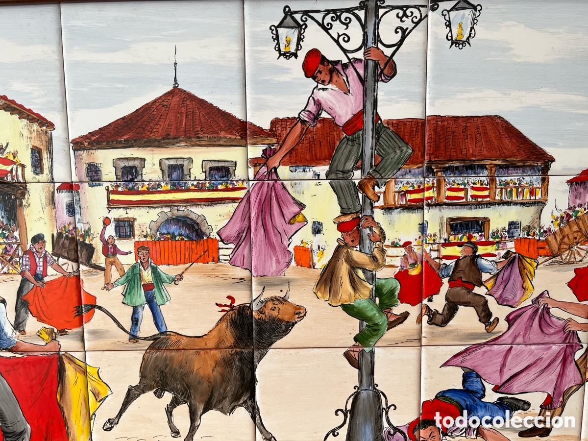 Arte: cuadro Manises pintado a mano original - Foto 6