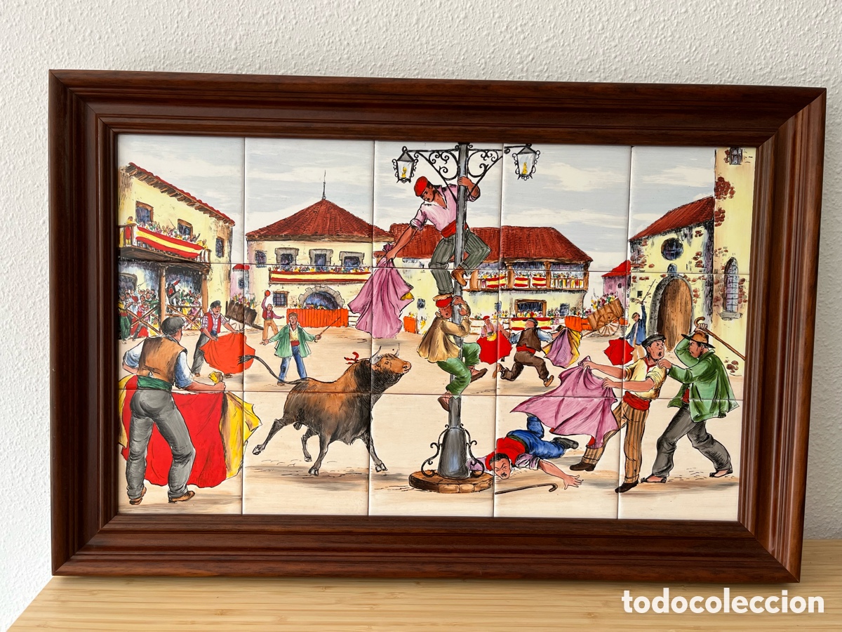 Arte: cuadro Manises pintado a mano original - Foto 1