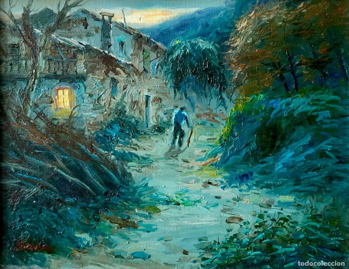 Arte: JOSEP SERRA MANENT - NOCHE EN OLOT - Foto 2