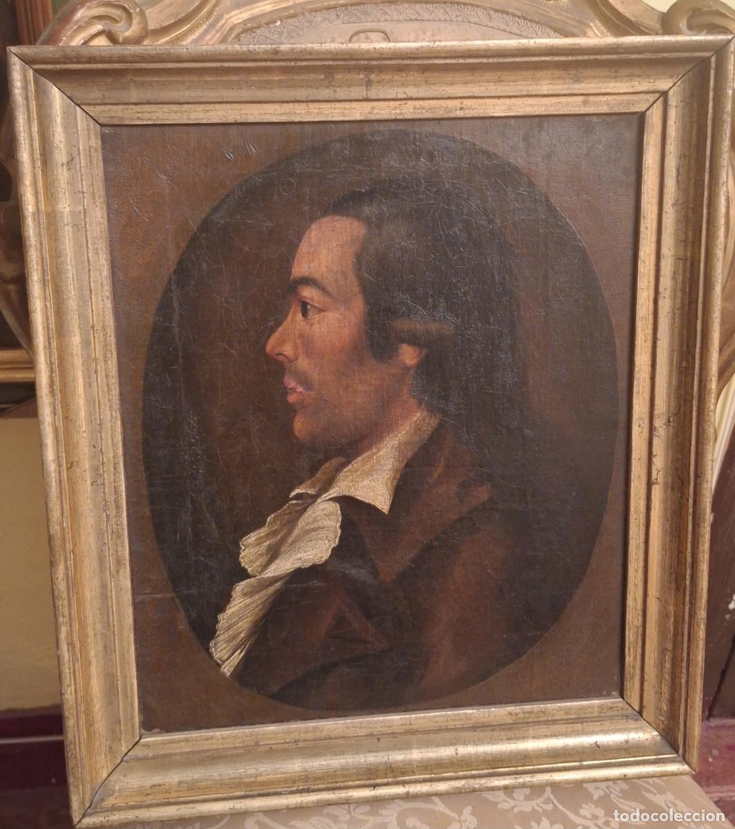 Arte: RETRATO AL OLEO CABALLERO S.XVIII