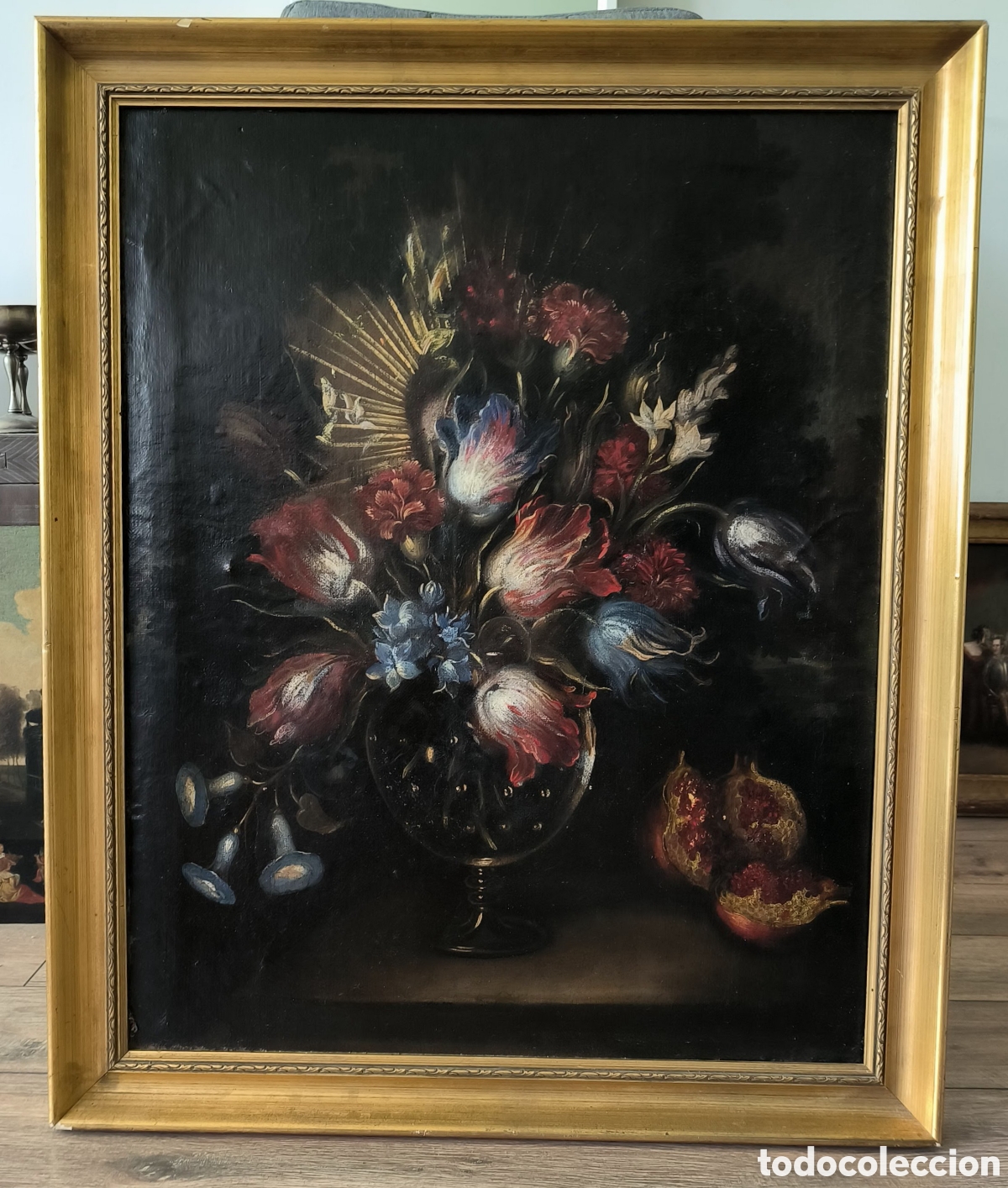 Arte: Florero siglo 19 escuela ezpa&ntilde;olA