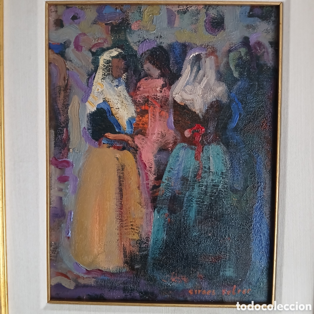 Arte: &Oacute;leo sobre tablero. Mateu Sitges Febrer